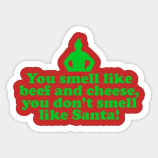 Elf Quote - Beef and Cheese (Green) Sticker